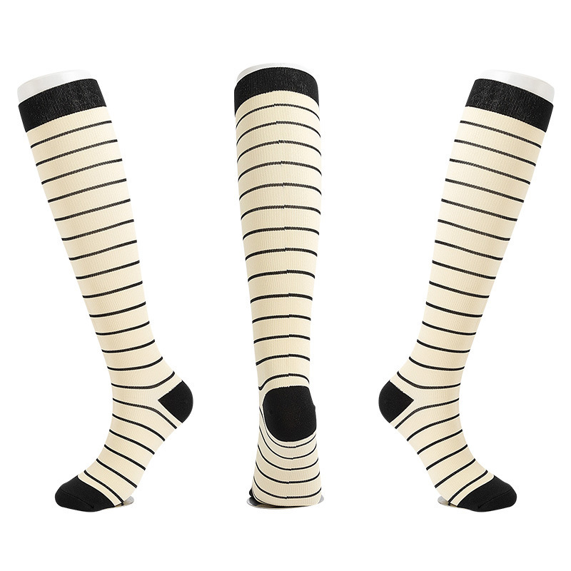 Patterned Compression Socks for Travel Sports Nurse